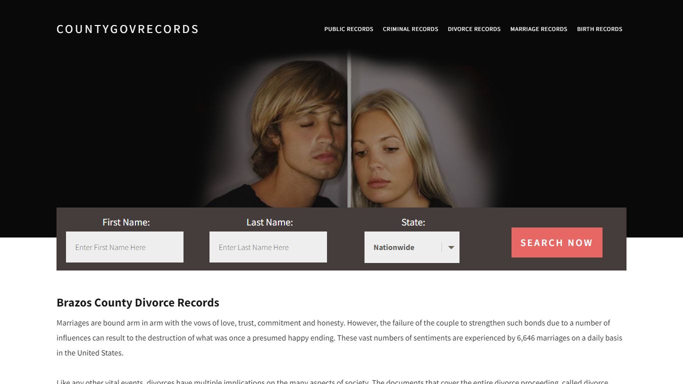 Brazos County Divorce Records | Enter Name and Search|14 Days Free